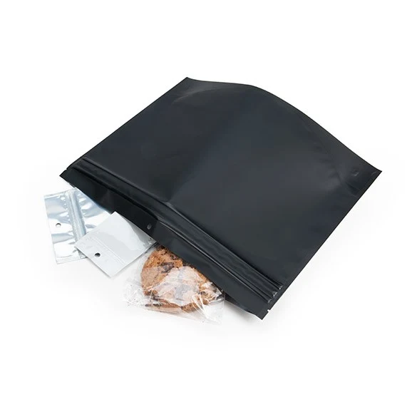 Kindersichere Beutel Mattschwarz 30.5x10.2x22.9cm (100 Stück) [CRP129MB]