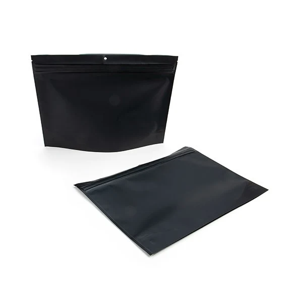 Kindersichere Beutel Mattschwarz 30.5x10.2x22.9cm (100 Stück) [CRP129MB]