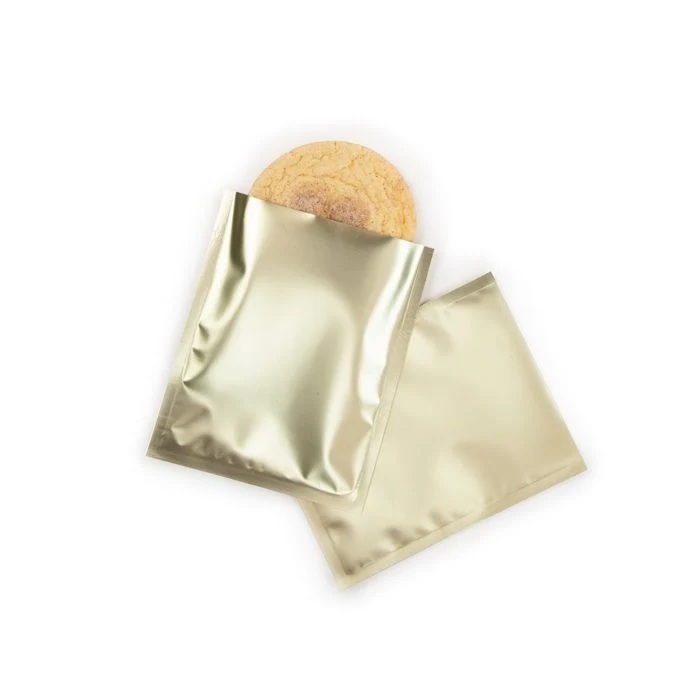 Kindersichere Einwegbeutel Mattgold 10.2x12.7cm (100 Stück) [CRB3G]