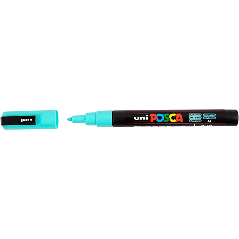 Posca Marker , Sortierte Farben, Nr. PC-3M, Strichstärke 0,9 - 1,3 mm, 8 sort./ 1 Pck [HOB-384290]