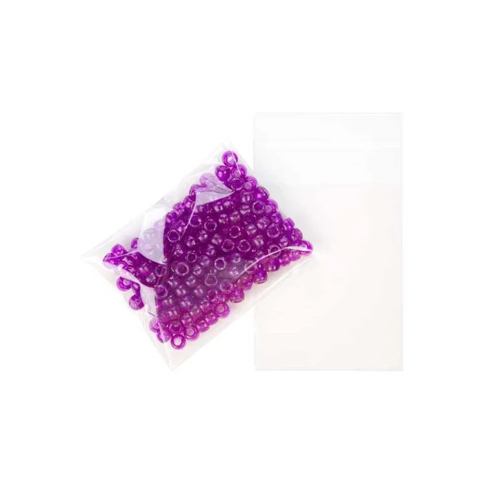 Plastikbeutel 8.7x11.3cm Transparent & Wiederverschließbar (100 Stück) [KO-30164]