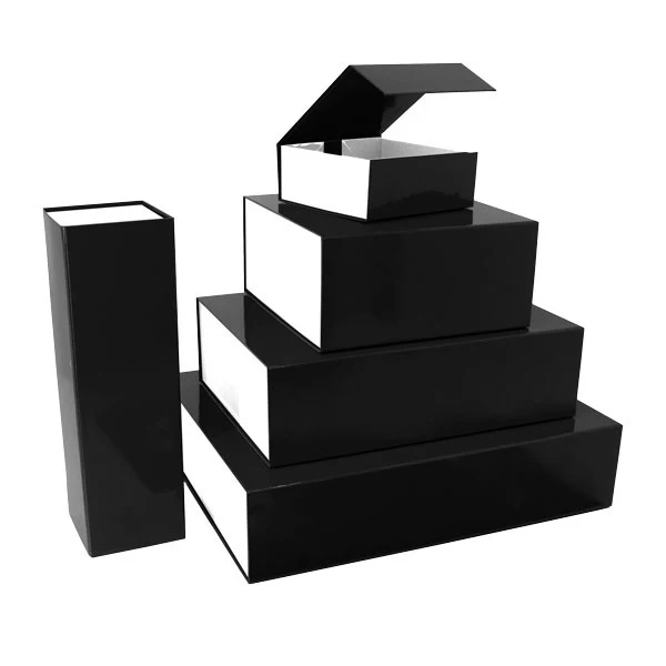 Magnetboxen 14x14.5x5.7cm Schwarz/Weiß (25 Stück) [FP-VPD069]