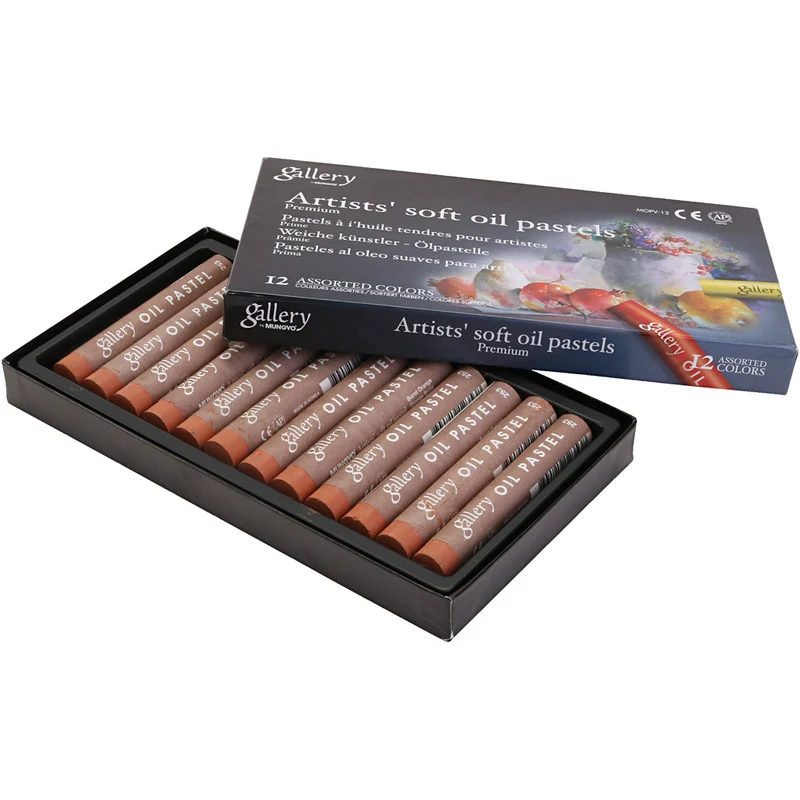 Gallery Ölkreiden, L 7 cm, D 11 mm, Dicke 11 mm, Orange gebrannt, 12 Stk/ 1 Pck [HOB-425374]