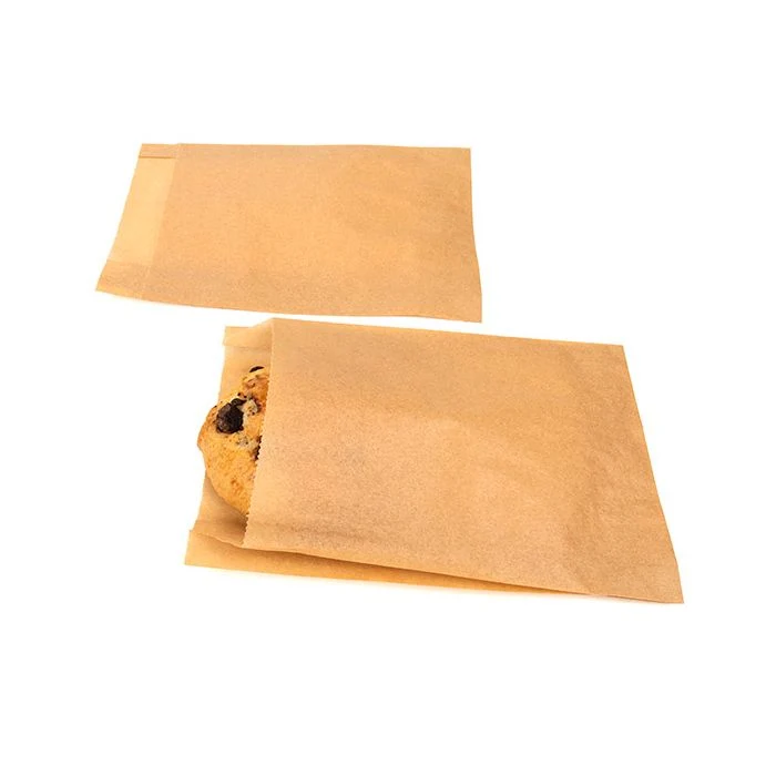 Papier Klappenbeutel Braun 11.4x2.9x17.1cm (100 Stück) [GPB3K]