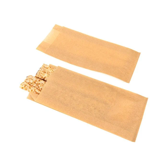 Papier Klappenbeutel Braun 8.9x2.9x19.7cm (100 Stück) [GPB1K]
