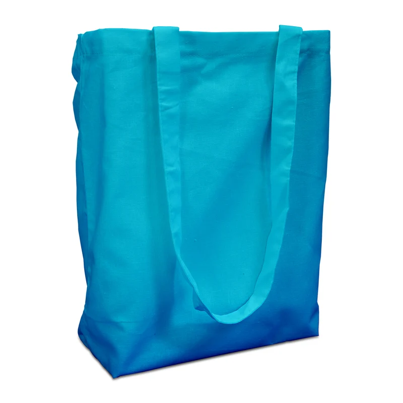 Baumwolltragetaschen mit Griff 38x42cm Hellblau (250 Stück) [FP-DKE012]