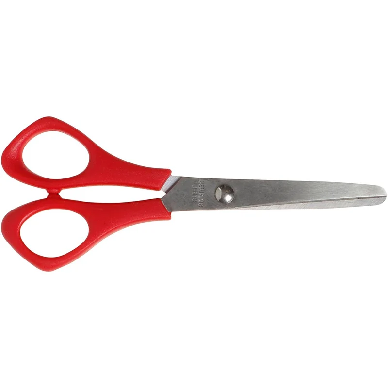 Schulschere, L 14 cm, Rund, für Linkshänder , 12 Stk/ 1 Pck [HOB-315160]