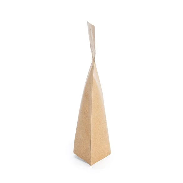 Standbodenbeutel Kraft 10.2x6x15.2cm mit Aufhängeloch | 57 Gramm (100 Stück) [ZBGSK2H]
