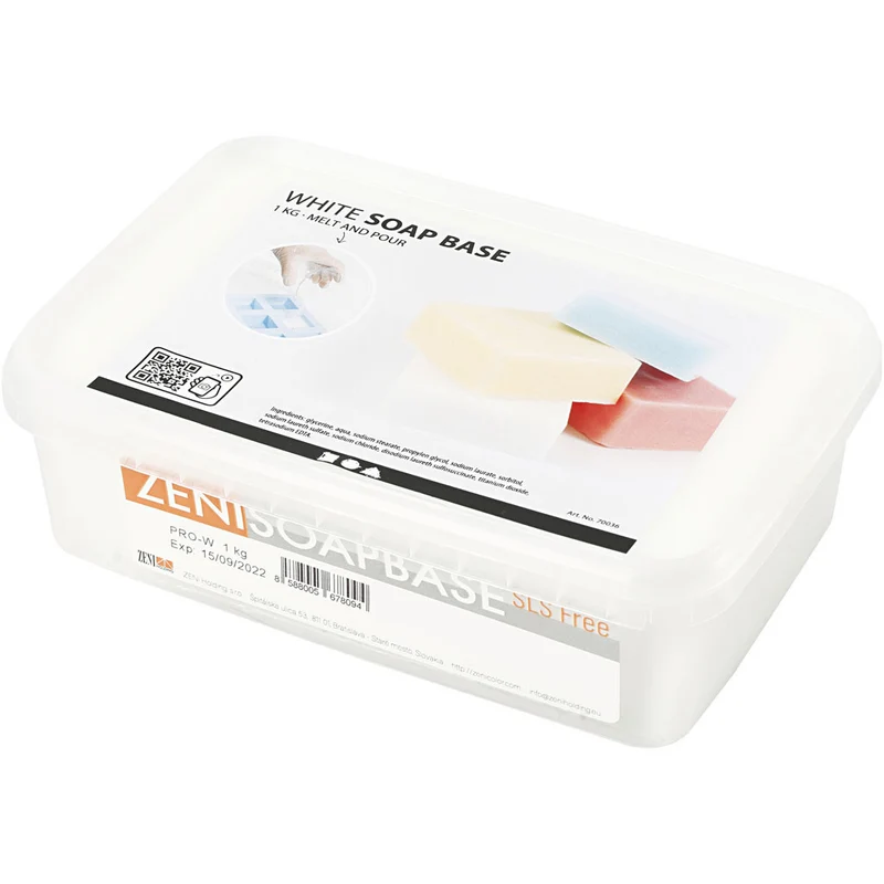 Weiße Seifenbasis, Weiß, 1 kg [HOB-70036]