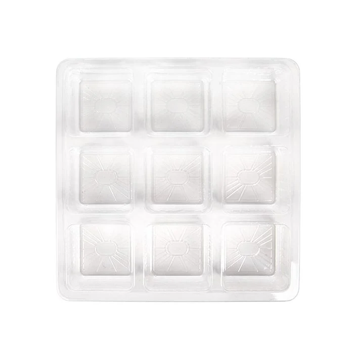 Candy-Klarsichtschachteln 9 Fächer 15.1x2.5x15.1cm (25 Stück) [CTBS33]