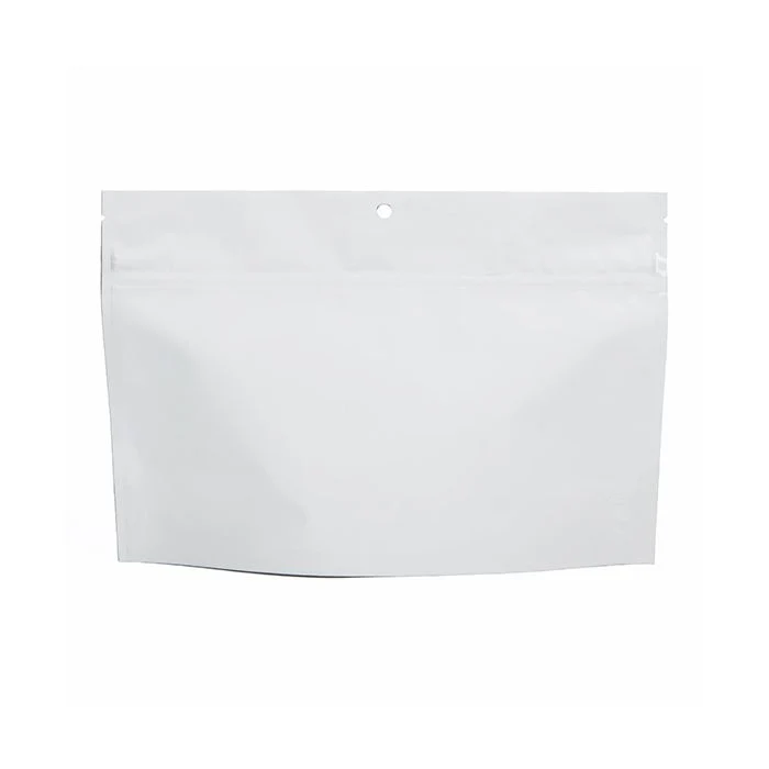 Kindersichere Beutel Mattweiß 22.9x6.2x15.2cm (100 Stück) [CRP96MW]
