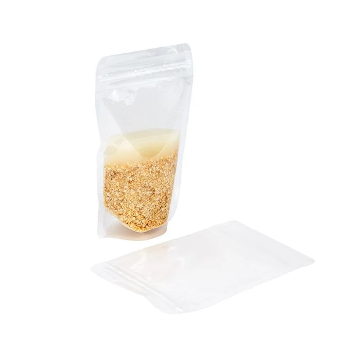 Standbodenbeutel Transparent 13x7.9x20.6cm (25 Stück) [ZBGL3]