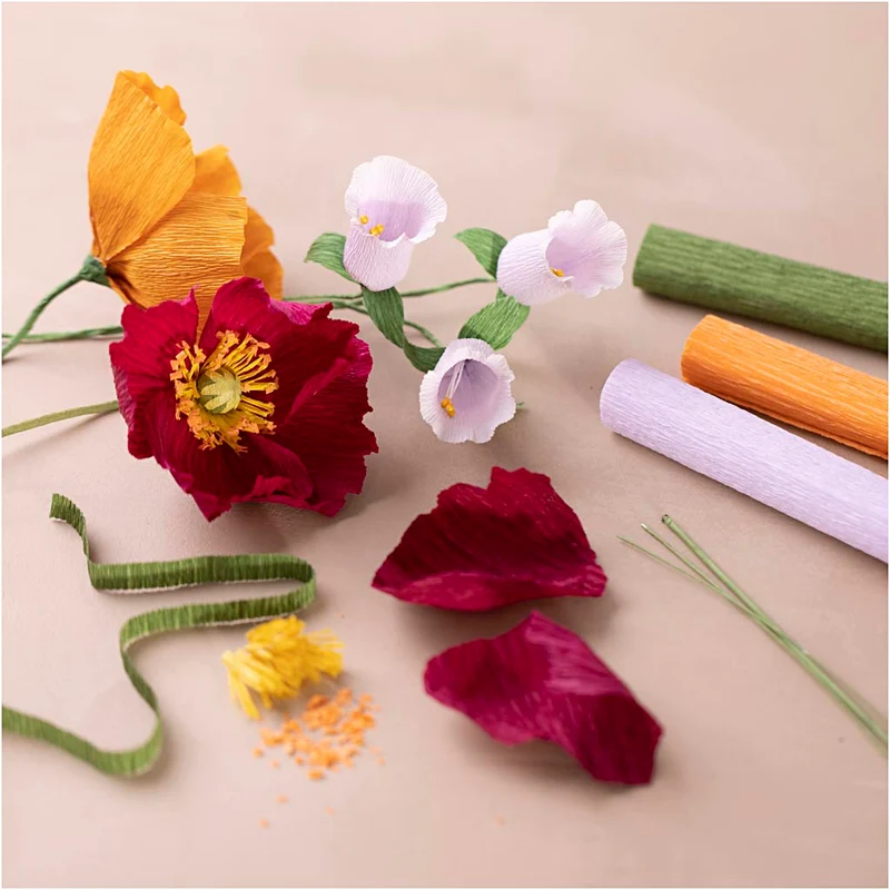 Starter Kreativ Set Krepppapier, Sortierte Farben, 1 Pck [HOB-97738]