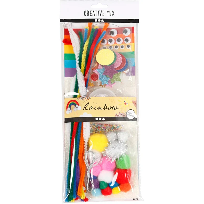 Bastel-Mix, Regenbogen, 1 Pck [HOB-977441]
