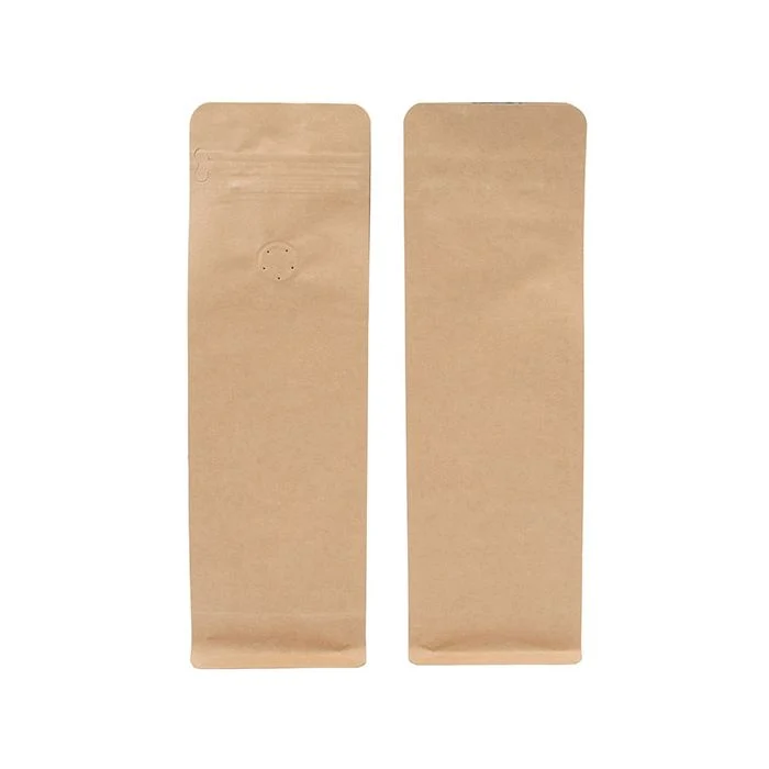 Kaffeebeutel mit Blockboden Kraft 7.9x6x26cm (50 Stück) [BBC1K]