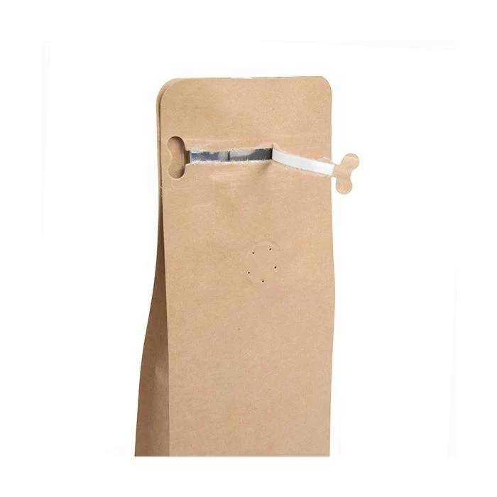 Kaffeebeutel mit Blockboden Kraft 7.9x6x26cm (50 Stück) [BBC1K]