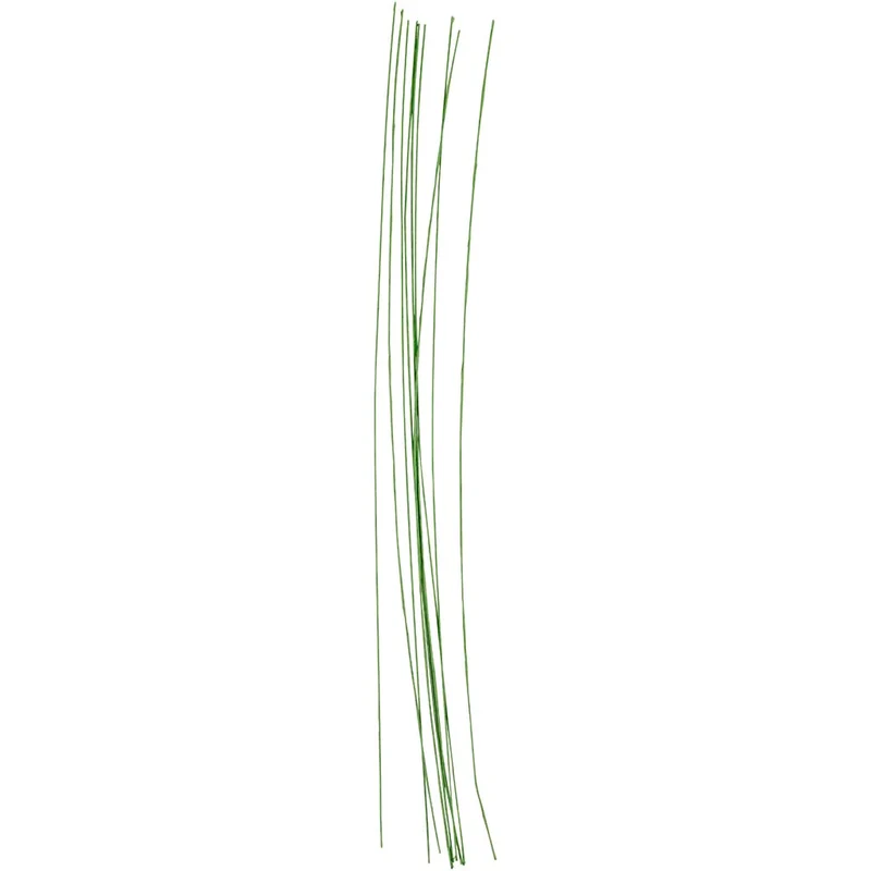 Blumendraht, L 30 cm, D 0,6 mm, Grün, 20 Stk/ 1 Pck [HOB-610350]