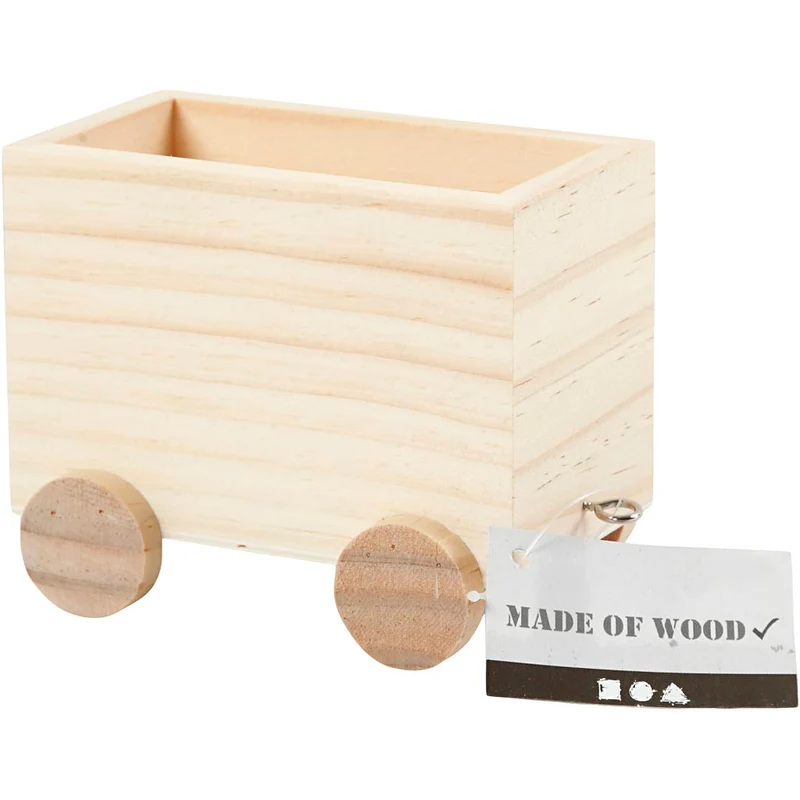 Spielzeug-Zugwagen, H 8 cm, L 9,5 cm, B 6,5 cm, 1 Stk [HOB-57978]