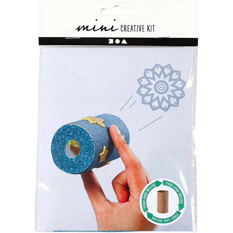 Mini Kreativ Set, Kaleidoskop aus einer Papprolle, 1 Pck [HOB-977431]