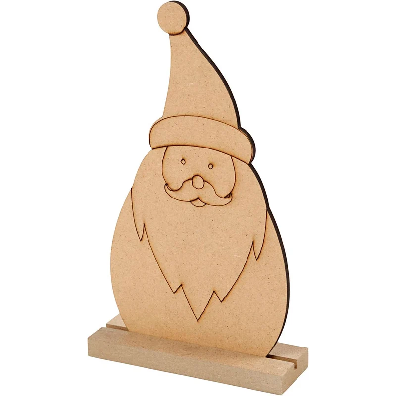 Weihnachtsfiguren, Nikolaus, H 15 cm, T 3 cm, B 9 cm, Dicke 3 mm, 1 Stk [HOB-54469]