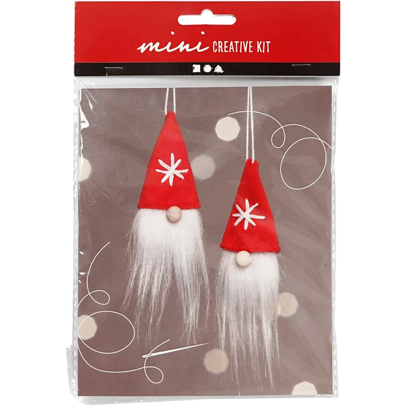 Mini Kreativ Set, Weihnachtswichtel zum Aufhängen, H 11 cm, 1 Pck [HOB-977400]