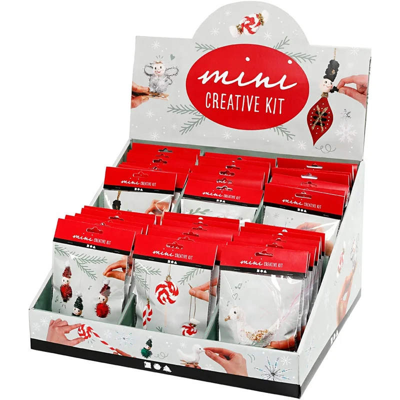 Tisch-Display mit Mini Kreativ Sets, H 539 mm, B 460 mm, 42 Teile/ 1 Pck [HOB-977359]
