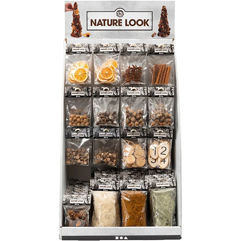 Tisch-Display - Naturmaterial, H 7400 mm, B 4400 mm, 120 Teile/ 1 Pck [HOB-93300]