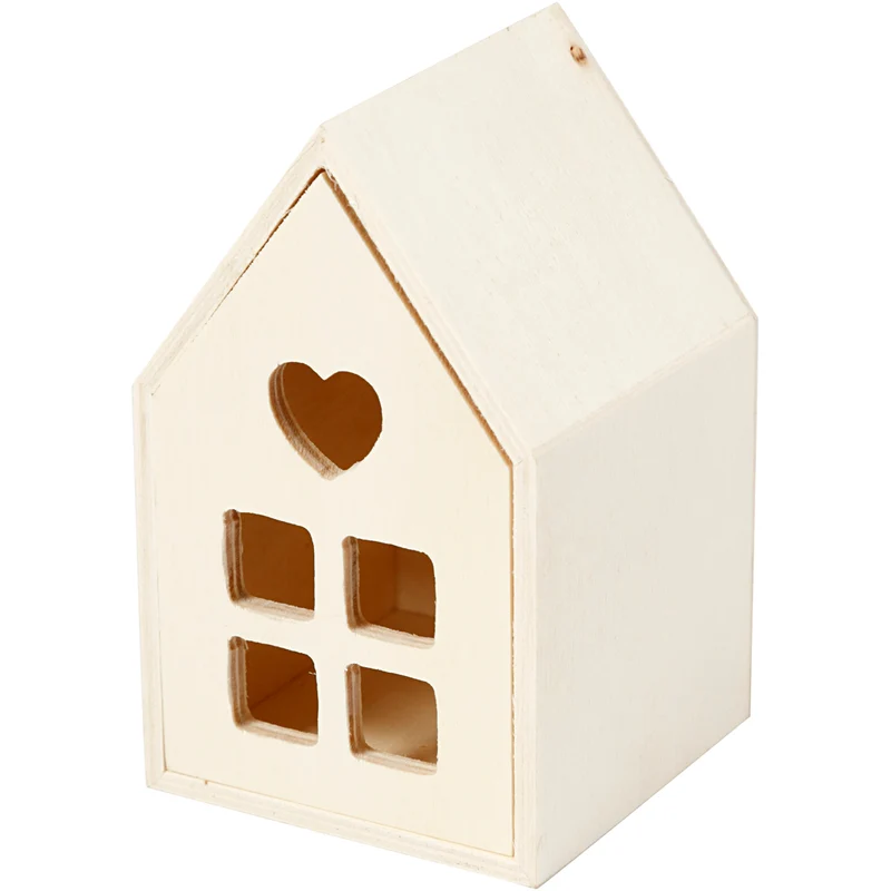 Schubladenhaus, H 10,8 cm, T 6,8 cm, B 6,8 cm, 1 Stk [HOB-54441]