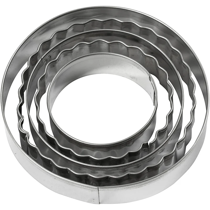 Ausstechformen, Kreis, Größe 8 cm, 5 Stk/ 1 Pck [HOB-782882]
