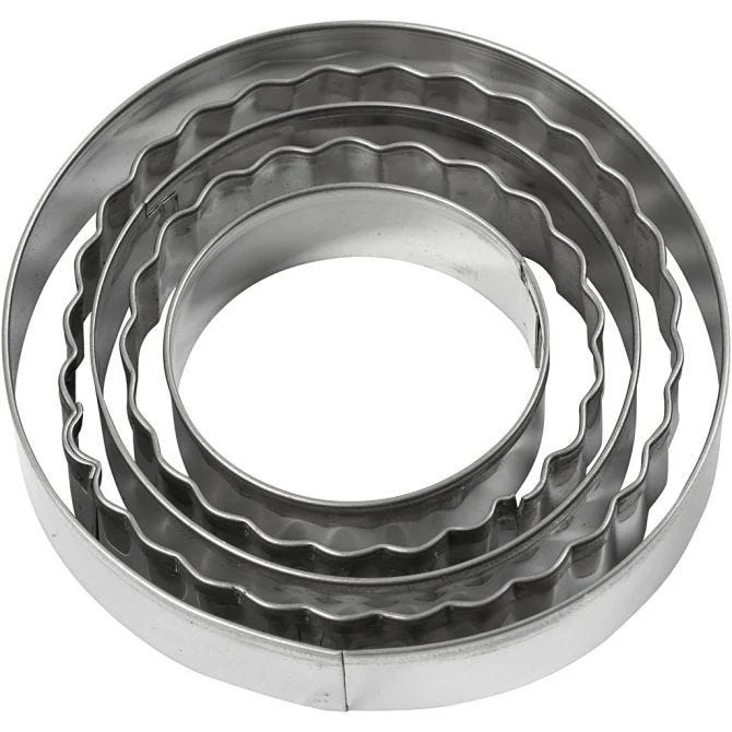 Ausstechformen, Kreis, Größe 8 cm, 5 Stk/ 1 Pck [HOB-782882]