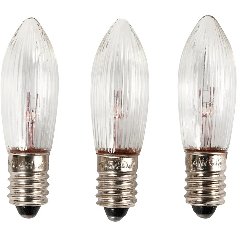 LED-Lämpchen, H 45 mm, D 15 mm, 3 Stk/ 1 Pck [HOB-52371]