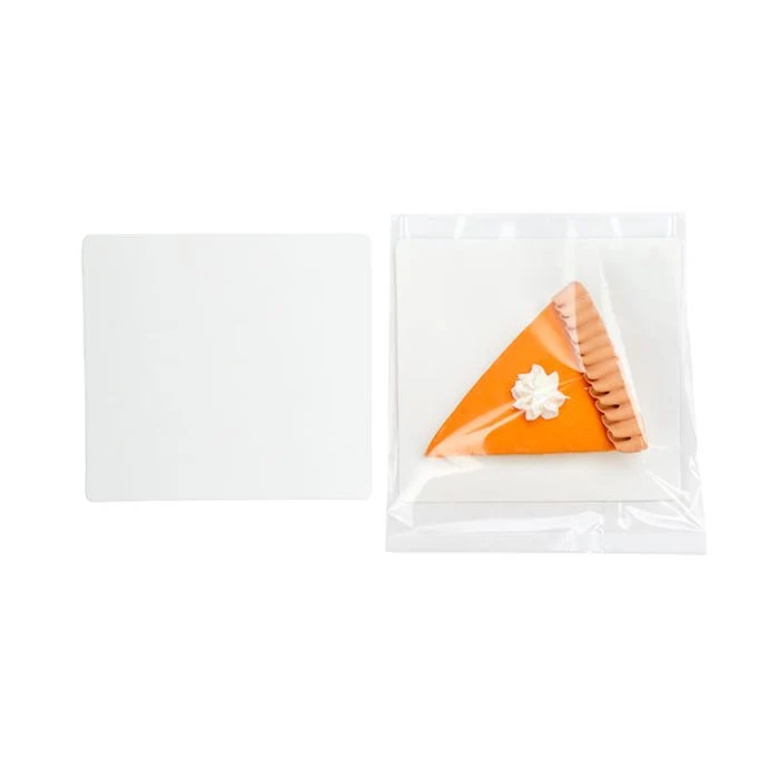 Fettbeständige Keksplatten Weiß 9.5x10cm (100 Stück) [GRCB7]