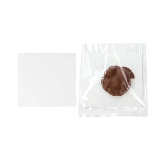Fettbeständige Keksplatten Weiß 7x7.5cm (100 Stück) [GRCB4]