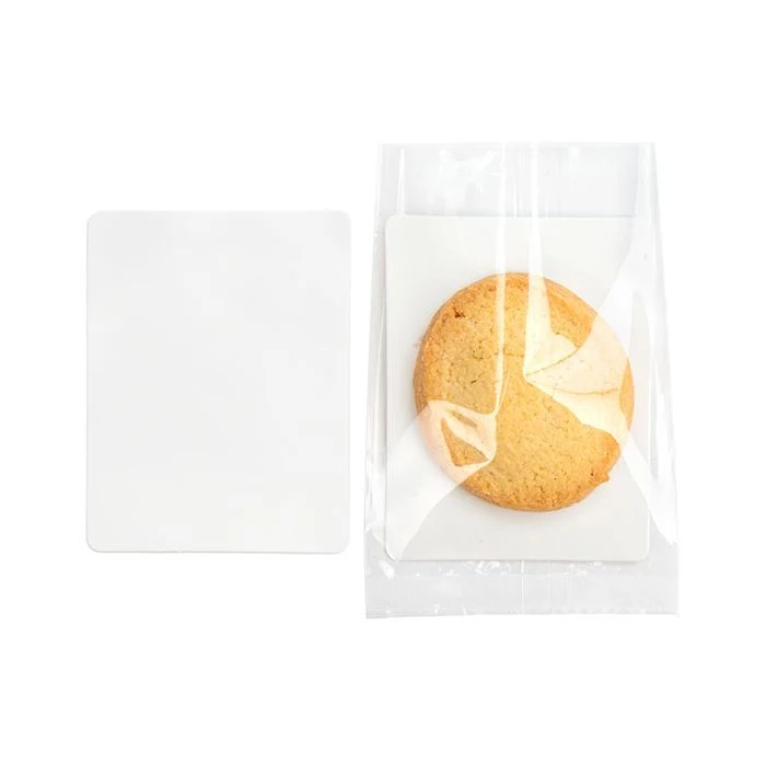 Fettbeständige Keksplatten Weiß 6.5x8.5cm (100 Stück) [GRCB2]