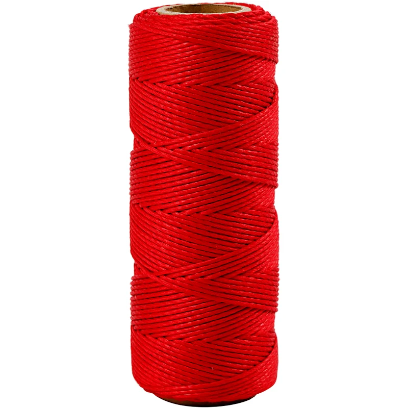 Bambusschnur, Dicke 1 mm, Rot, 65 m/ 1 Rolle [HOB-503485]