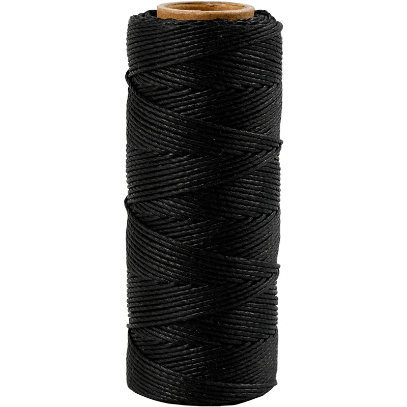 Bambusschnur, Dicke 1 mm, Schwarz, 65 m/ 1 Rolle [HOB-503483]