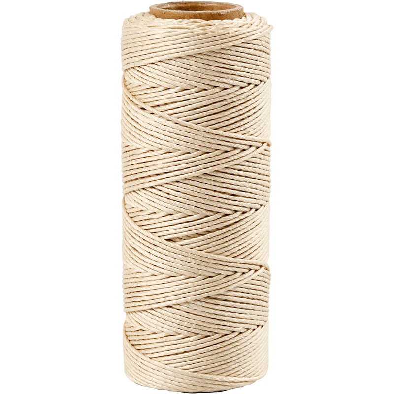 Bambusschnur, Dicke 1 mm, Naturweiß, 65 m/ 1 Rolle [HOB-503482]