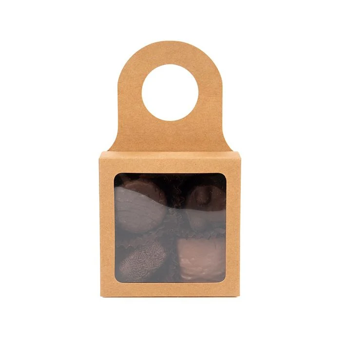 Pappschachteln mit Fenster & Aufhängeloch 9x3x9cm (25 Stück) [FS356]