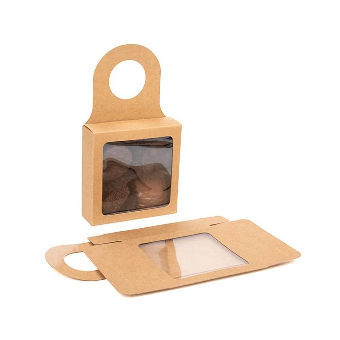 Pappschachteln mit Fenster & Aufhängeloch 9x3x9cm (25 Stück) [FS356]