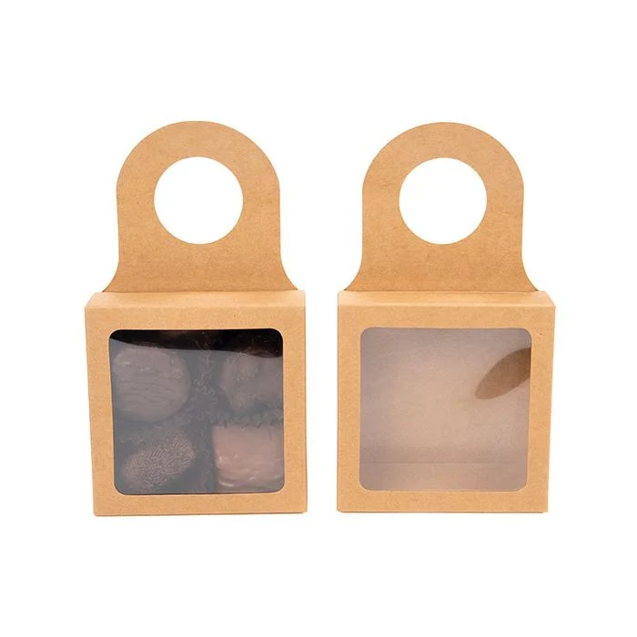 Pappschachteln mit Fenster & Aufhängeloch 9x3x9cm (25 Stück) [FS356]