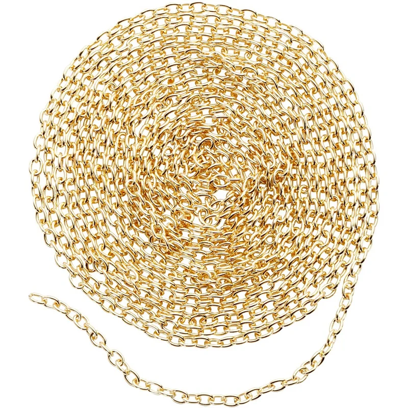 Kette, B 2 mm, Vergoldet, 20 m/ 1 Pck [HOB-61401]