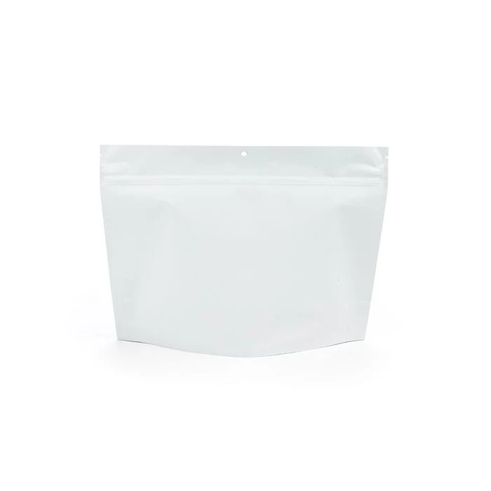 Kindersichere Einweg-Beutel Mattweiß 30.5x10x23cm (100 Stück) [CRP129MW]