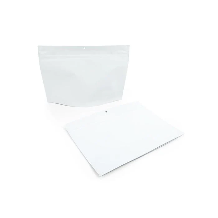 Kindersichere Einweg-Beutel Mattweiß 30.5x10x23cm (100 Stück) [CRP129MW]