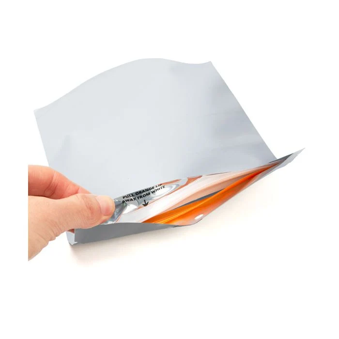 Kindersichere Einweg-Beutel Mattsilber 30.5x10x23cm (100 Stück) [CRP129MS]