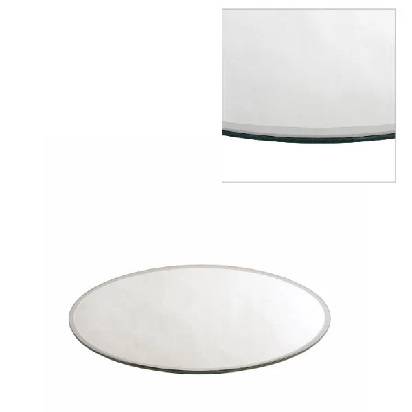 Runde Spiegelplatte Ø12cm mit Schrägkanten (1 Stück) [IFS-30198]
