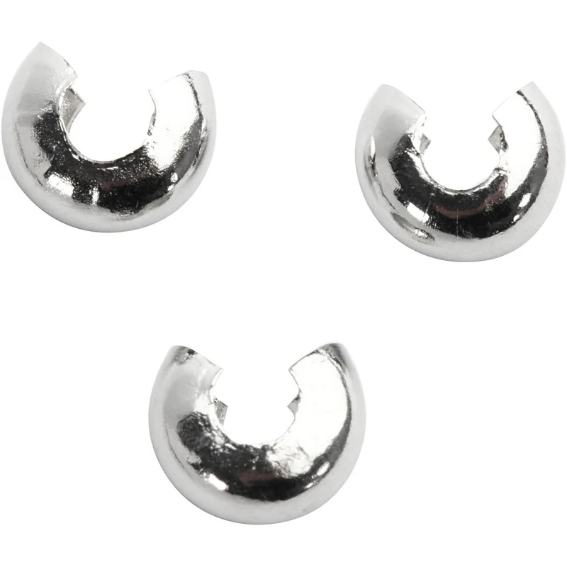 Kalotte, D 5 mm, Versilbert, 50 Stk/ 1 Pck [HOB-610610]