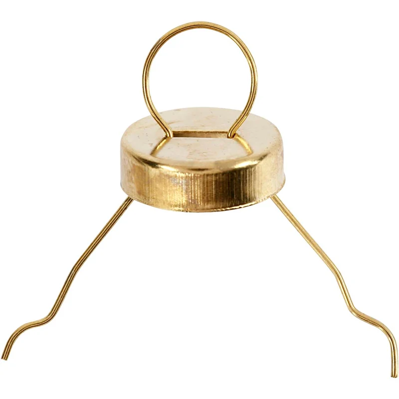 Aufhänger, D 13 mm, Lochgröße 5 mm, Gold, 25 Stk/ 1 Pck [HOB-60361]