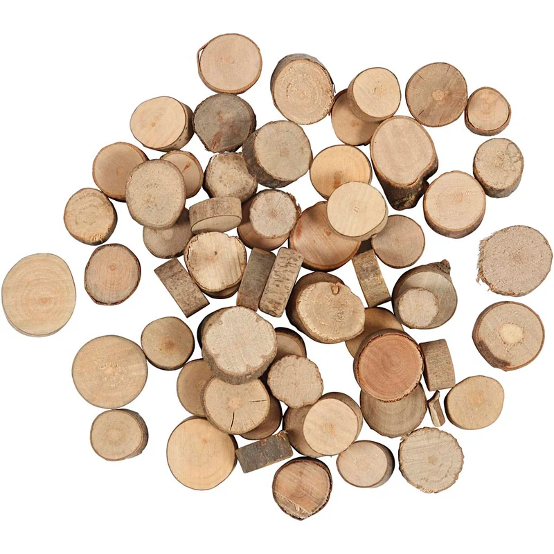 Holzscheibe, D 10-15 mm, 25 g/ 1 Pck [HOB-50280]