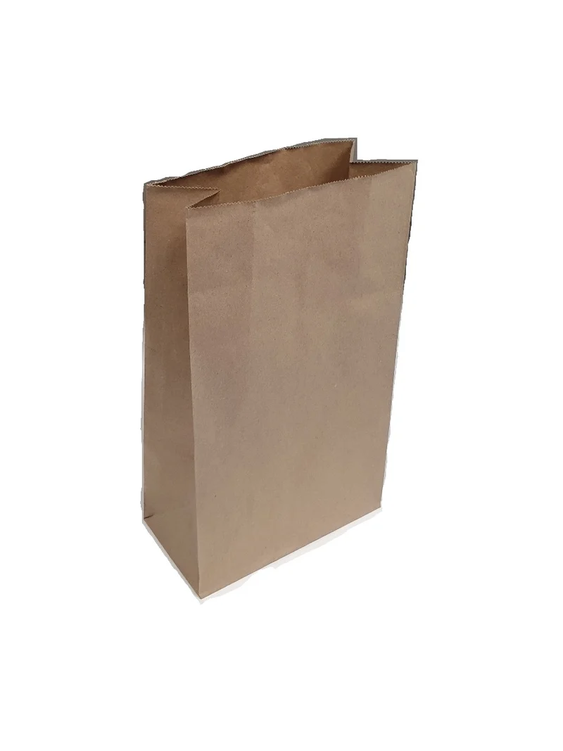 Blockbodenbeutel Kraft Braun 17x8.5x28cm | 60g/m² (100 Stück) [PABK1728]