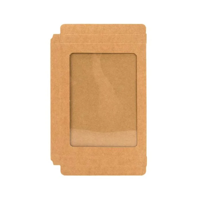 Pappschachteln mit Sichtfenster Kraft Braun 15.3x1.6x21.5cm DINA5-Größe (25 Stück) [WKRGA5]